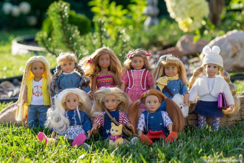 Большая компания дюймовочек American girl и Lori | Бэйбики Большая компания дюймовочек American girl и Lori