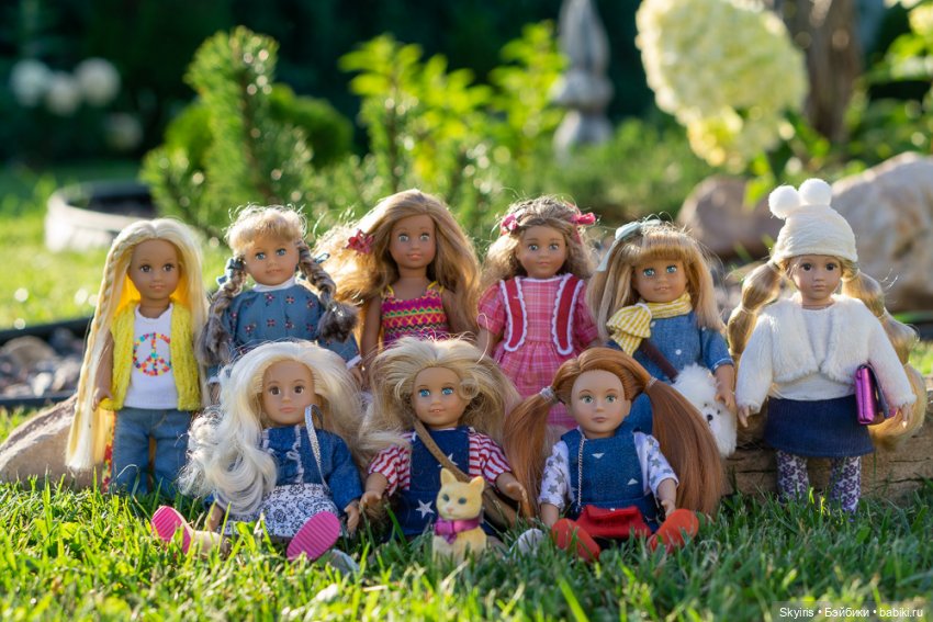 Большая компания дюймовочек American girl и Lori | Бэйбики Большая компания дюймовочек American girl и Lori