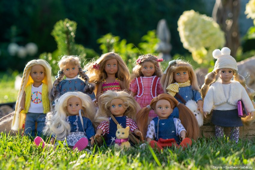 Большая компания дюймовочек American girl и Lori | Бэйбики Большая компания дюймовочек American girl и Lori