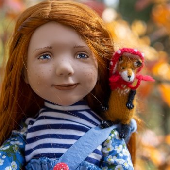 Zwergnase Ann-Maja: девочка осень и лисенок