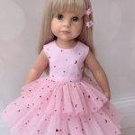 "Зефирное " платье для кукол готц