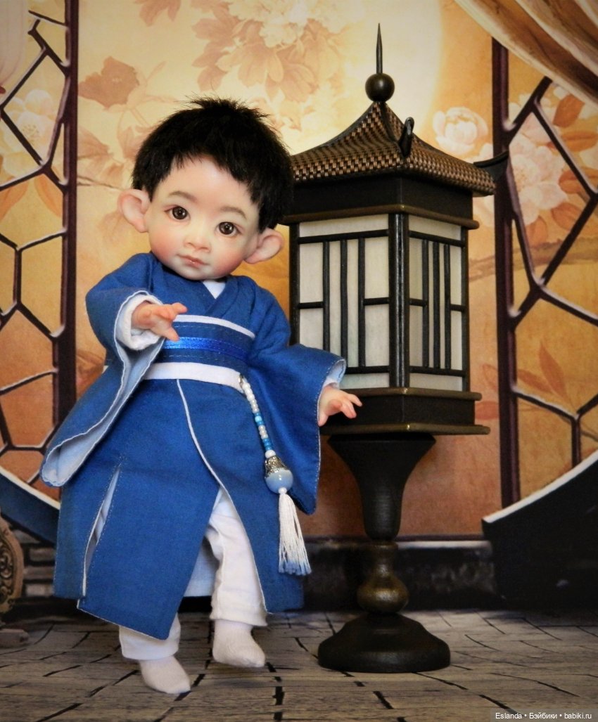 Фонарик в китайском стиле для авторской куклы (фото 3)