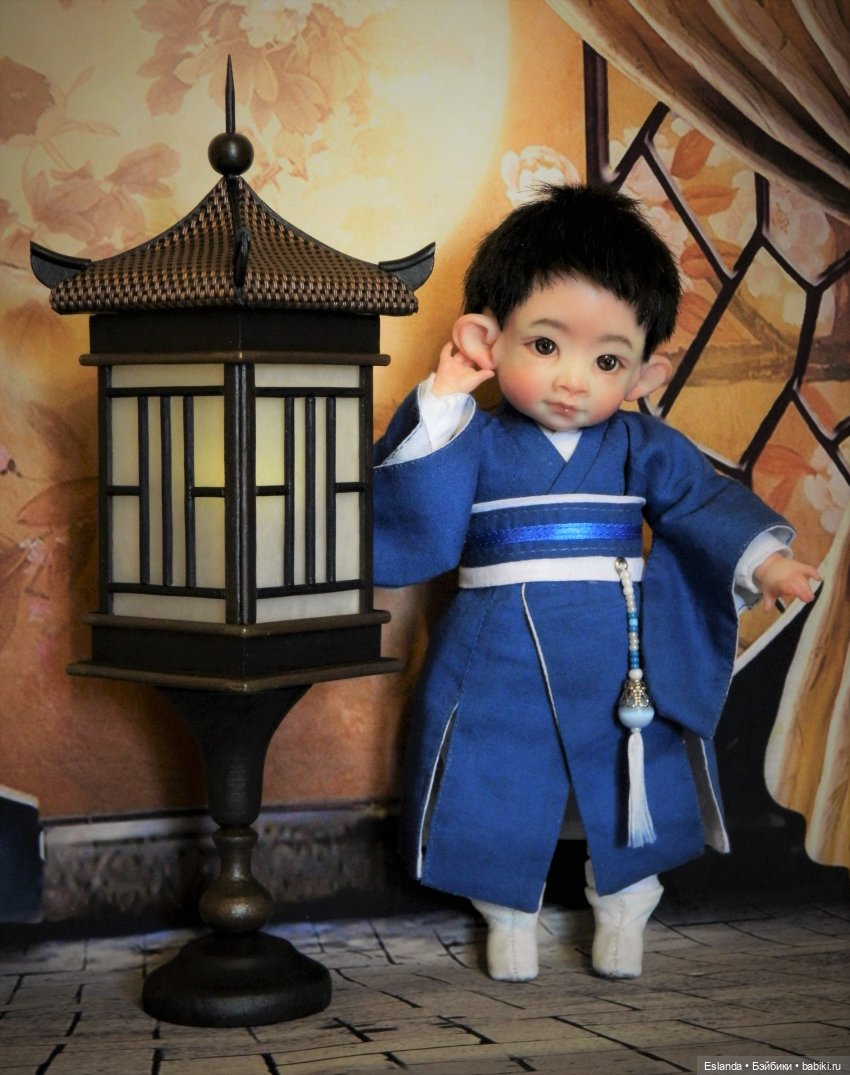 Фонарик в китайском стиле для авторской куклы