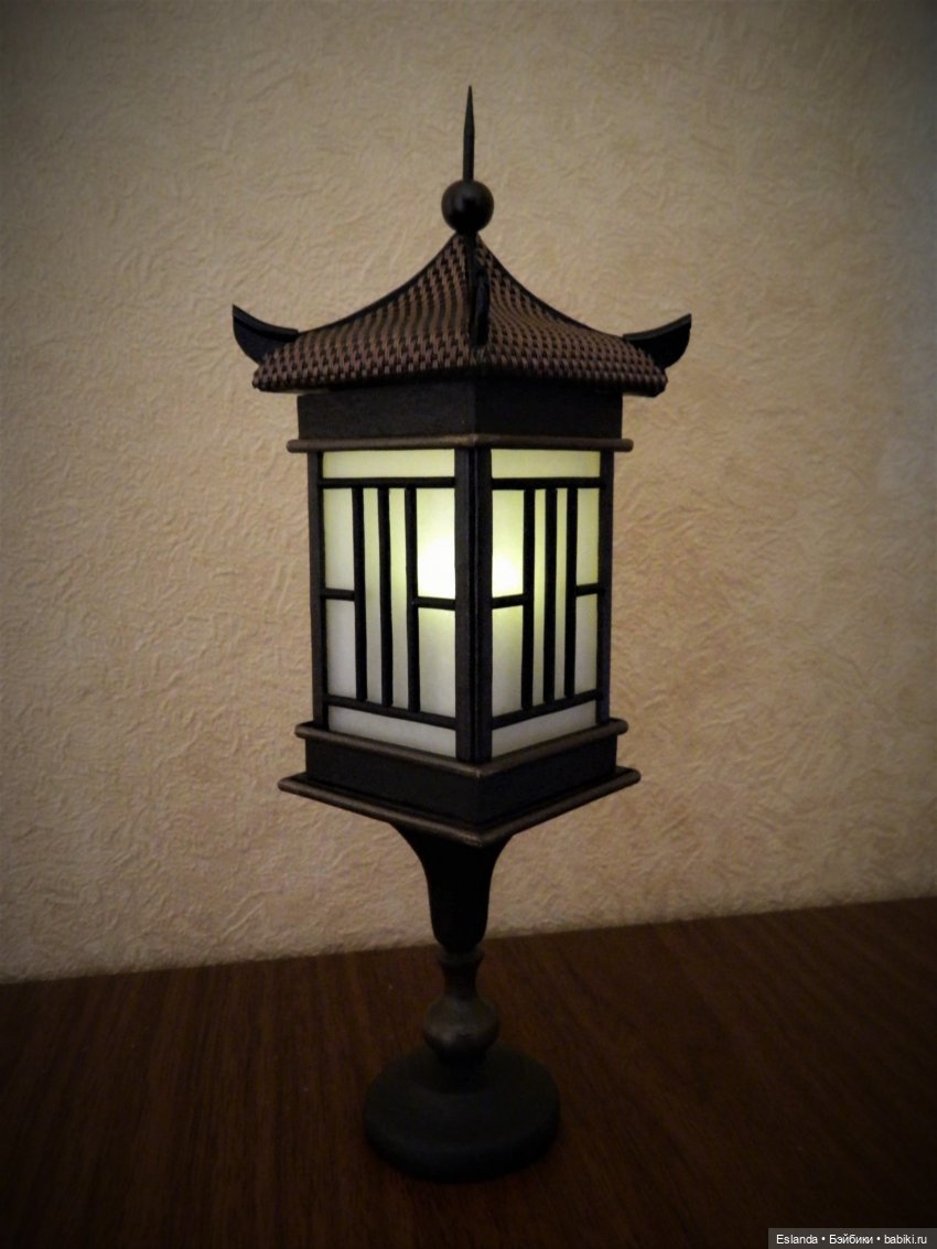 Фонарик в китайском стиле для авторской куклы (фото 4)