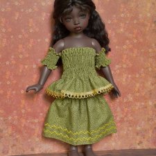 Комплект одежды: платье, топ, нарукавники, повязка на BID