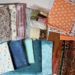 Ткани, тесьма, ленты для кукол (лот)