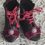 Обувь для антикварной куклы