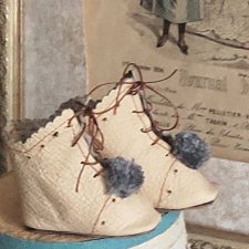 Туфли  для антикварной куклы