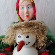 Девочка со снеговиком