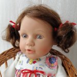 Маленькая прелесть, коллекционная кукла для немецкой фирмы Schildkrot. Срочно 7500