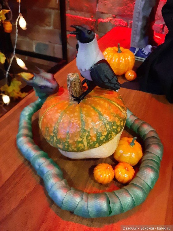 Хэллоуинская вечеринка: тыквы, звери, птицы и духи