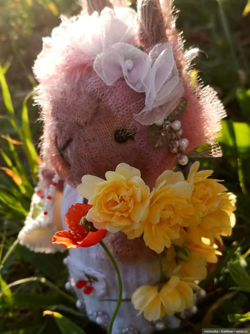 Заенька Вишенка — Авторские мишки Тедди и друзья: фото (фото 7)