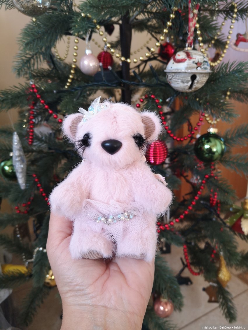 Розовая мишка — Авторские мишки Тедди и друзья: фото (фото 6)