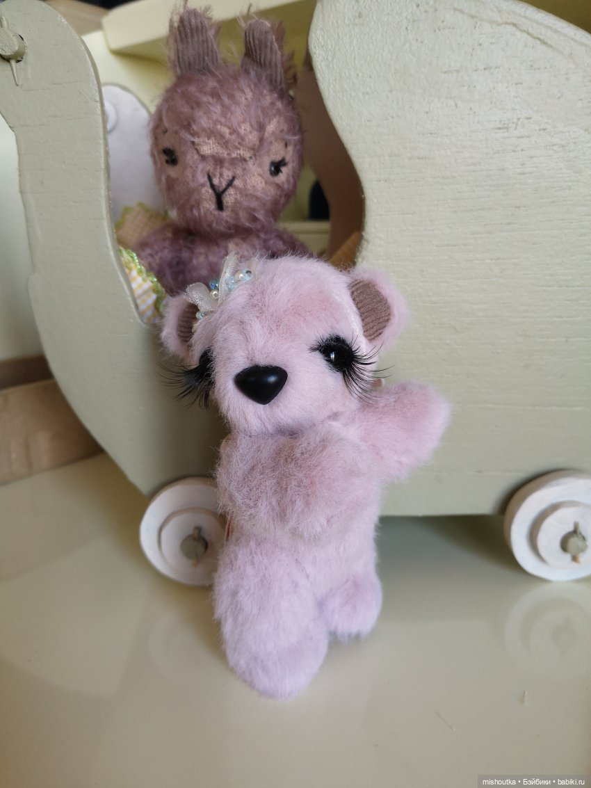 Розовая мишка — Авторские мишки Тедди и друзья: фото (фото 2)