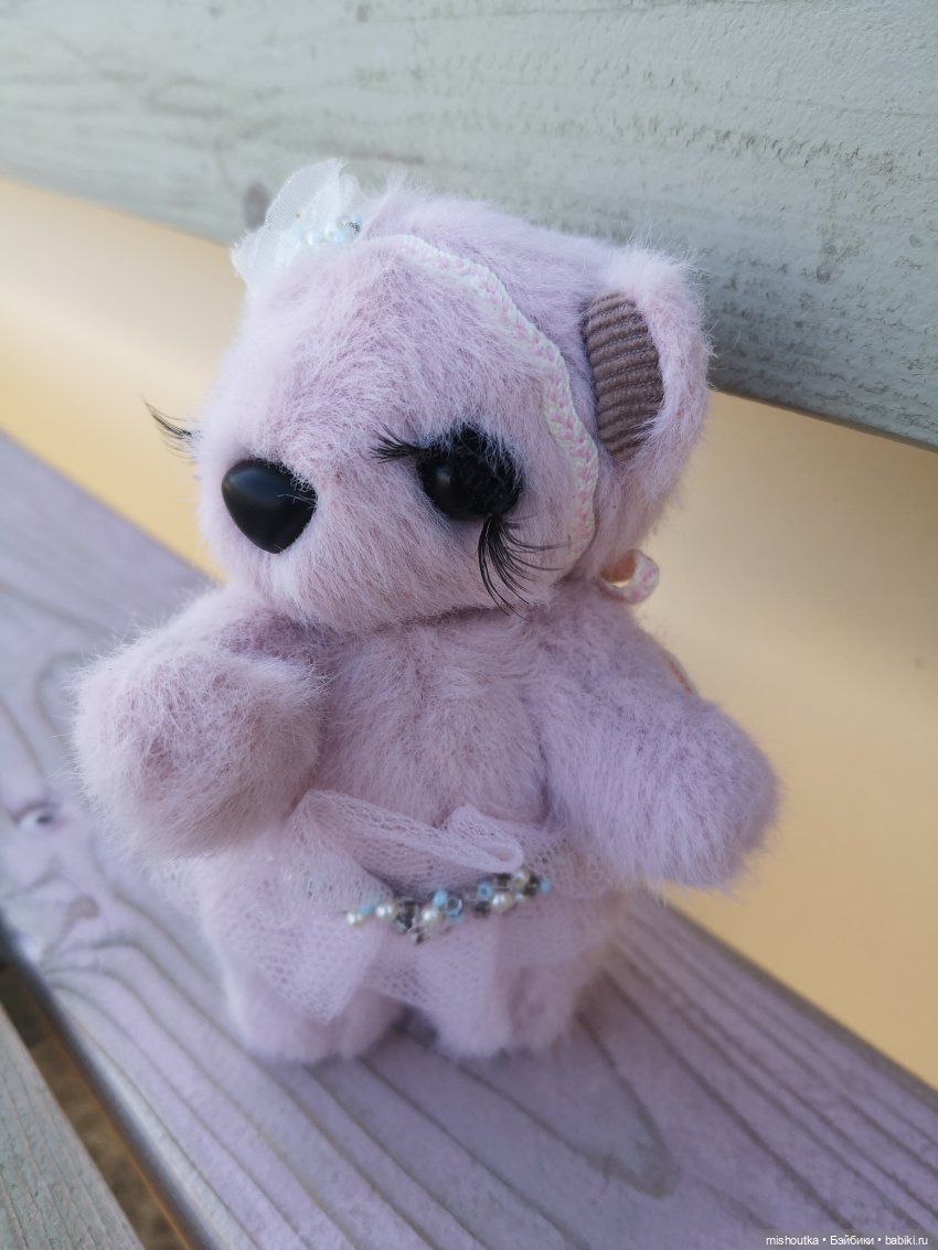 Розовая мишка — Авторские мишки Тедди и друзья: фото (фото 5)