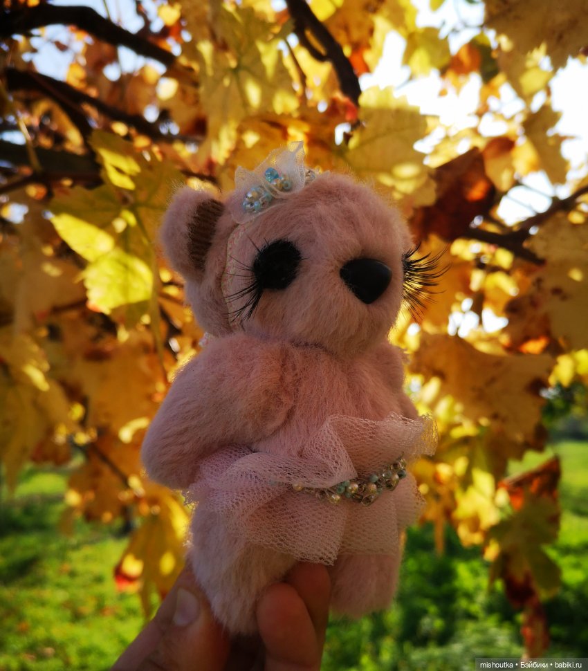 Розовая мишка — Авторские мишки Тедди и друзья: фото (фото 4)