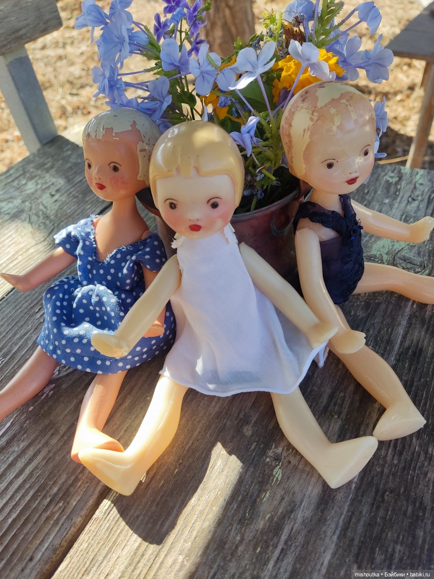 Три советские сестрёнки — Игрушки СССР и советского детства: резиновые