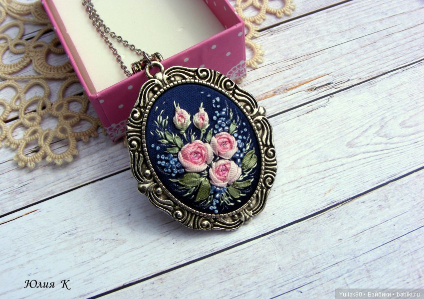 Моё творчество - вышивка лентами 2. Украшения (фото 5)