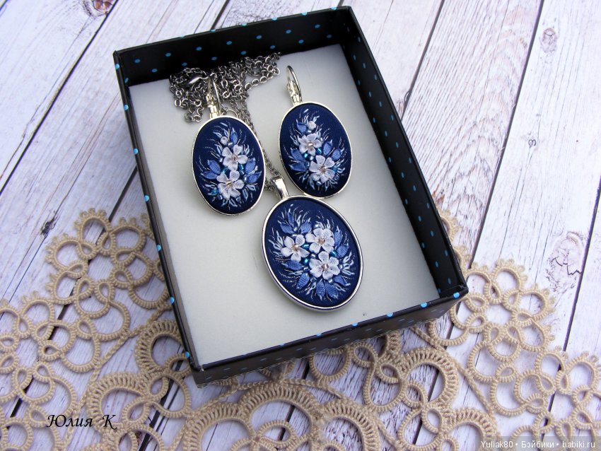 Моё творчество - вышивка лентами 2. Украшения (фото 3)