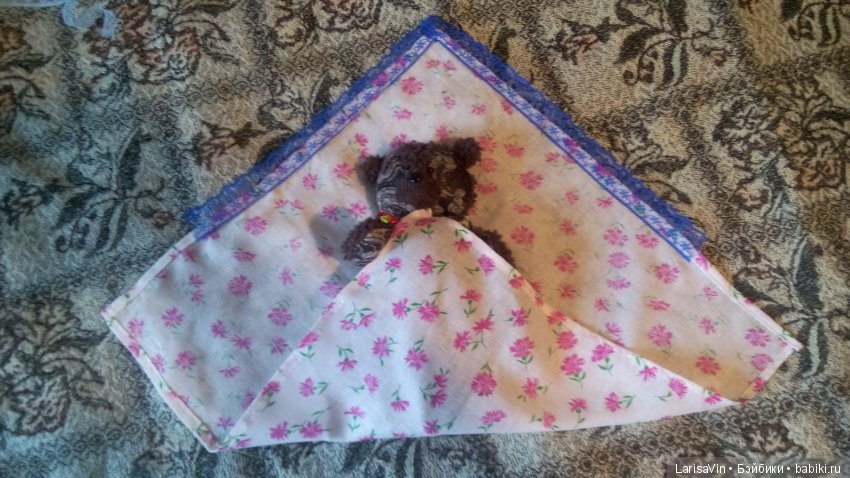 Медведик уехал к маме — Текстильные игрушки и примитивы: кофейные (фото 3)