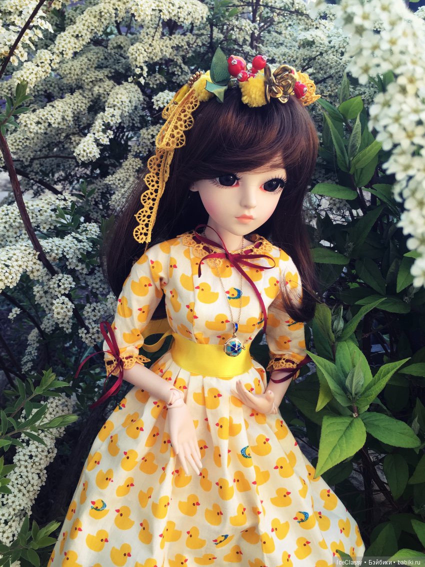 Платье с цыплятами — Куклы Звезды подиума (Angel Collection): шарнирные (фото 3)