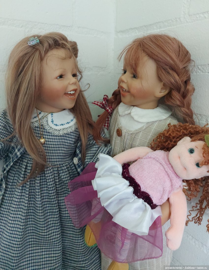 Сбылась мечта! Две подружки хохотушки - коллекционные куклы Brigitte Leman (фото 4)