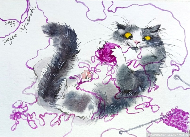 КОТЫ - рисунки Дарьи Красновой | Бэйбики КОТЫ - рисунки Дарьи Красновой (фото 2)