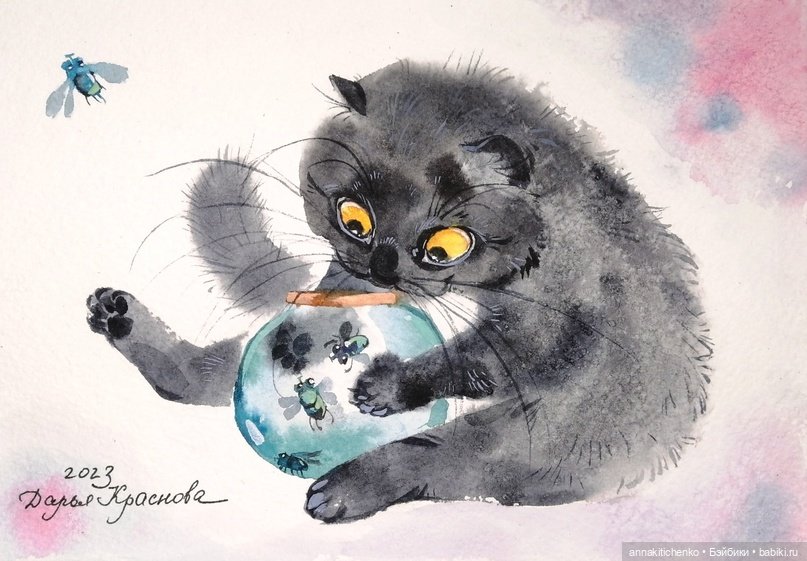 КОТЫ - рисунки Дарьи Красновой | Бэйбики КОТЫ - рисунки Дарьи Красновой (фото 7)