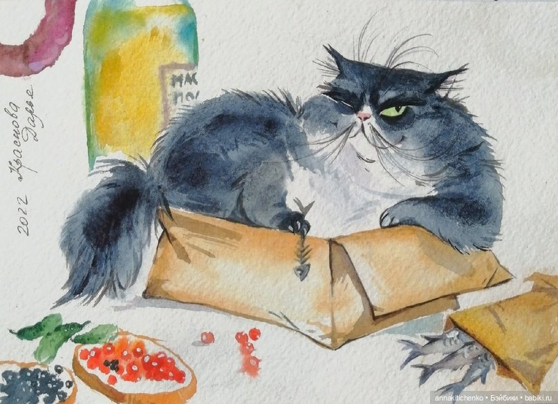 КОТЫ - рисунки Дарьи Красновой | Бэйбики КОТЫ - рисунки Дарьи Красновой (фото 6)