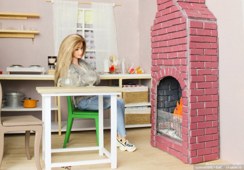 Кукольный камин | Бэйбики Кукольный камин — Кукольная миниатюра своими руками: еда (фото 7)