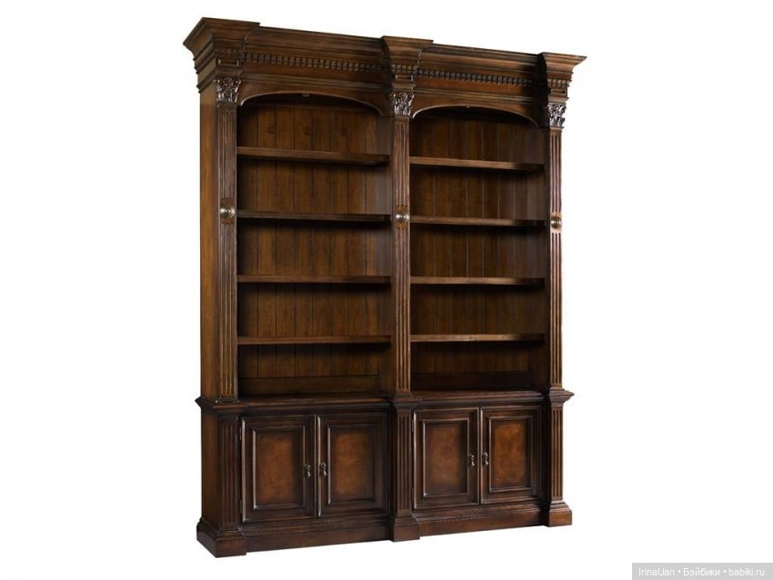 Угловой книжный шкаф — Мебель для кукол и домиков: фото