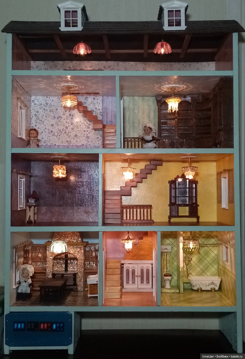 Освещение кукольного домика. Часть 2. Подключение