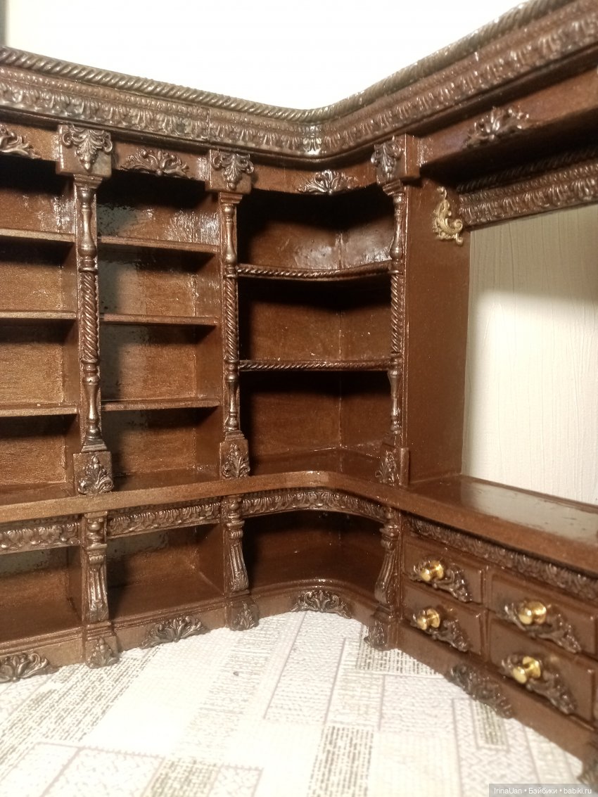 Еще один книжный шкаф — Мебель для кукол и домиков: фото (фото 8)