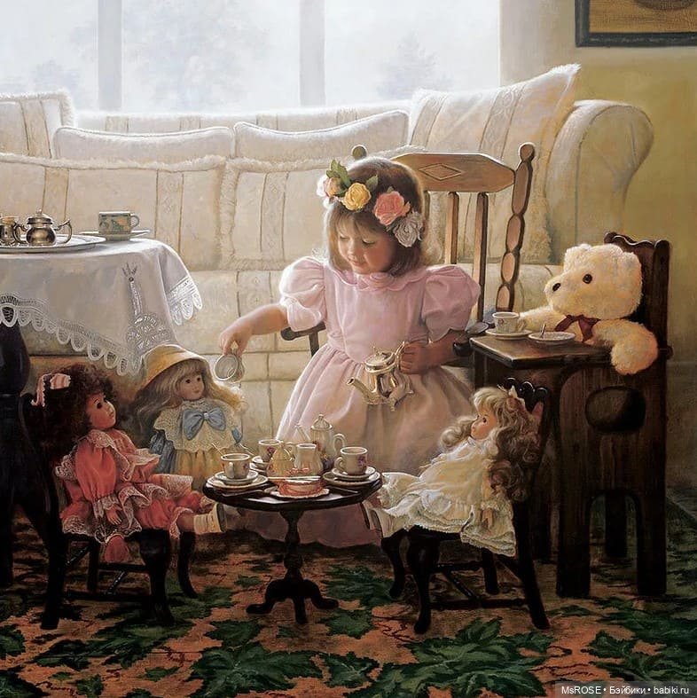 Куклы на живописных полотнах