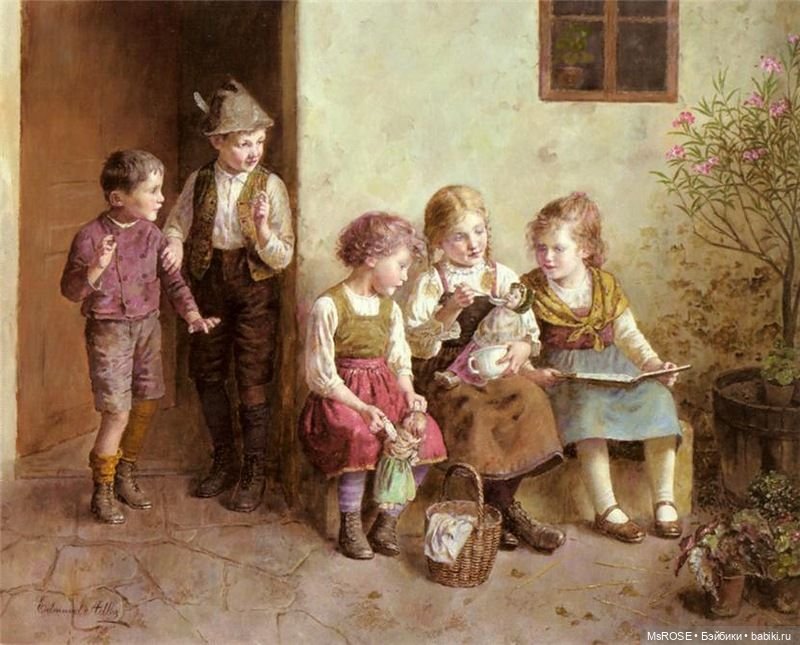 Куклы на живописных полотнах