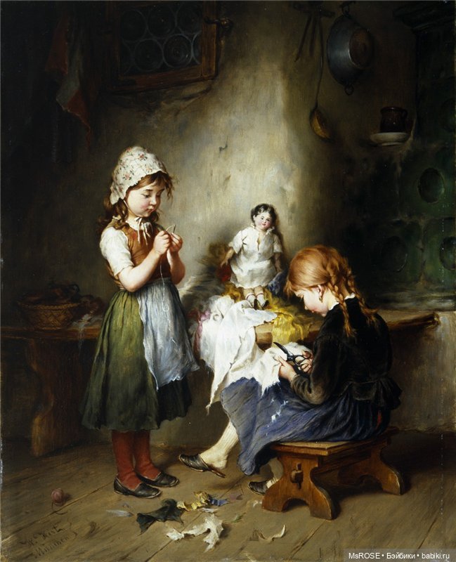 Куклы на живописных полотнах