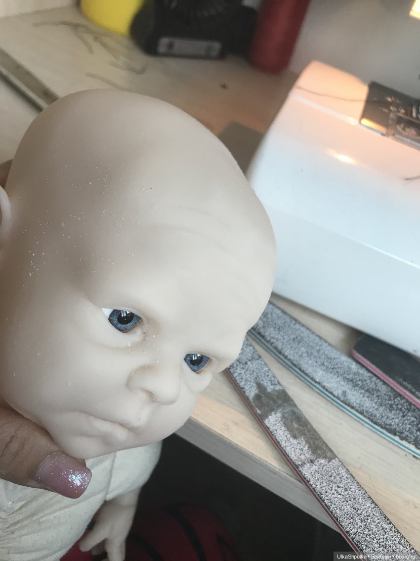 Доработка молда. Убираю складки на лбу (фото 2)