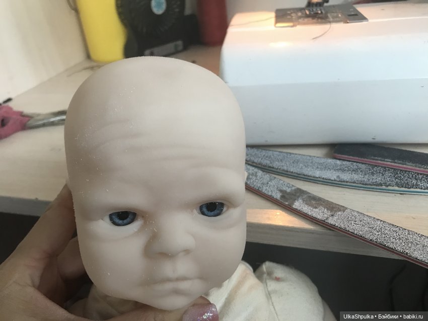 Доработка молда. Убираю складки на лбу (фото 3)