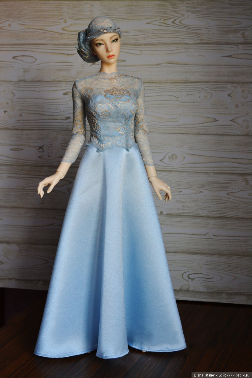 Длинное вечернее платье для больших девушек СД формата Длинное вечернее платье для больших девушек СД формата платье для бжд