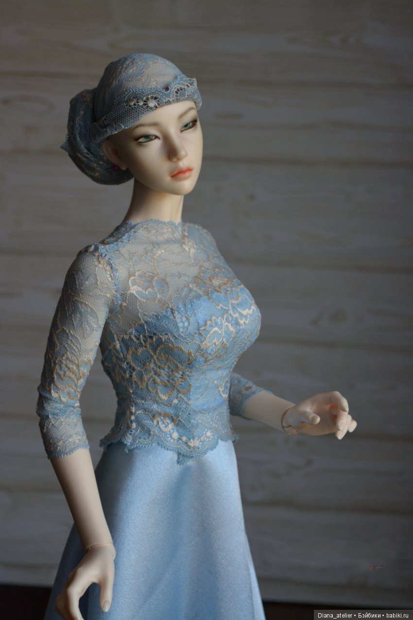 Кружевное платье для кукол бжд сд формат Кружевное платье для кукол бжд сд формат