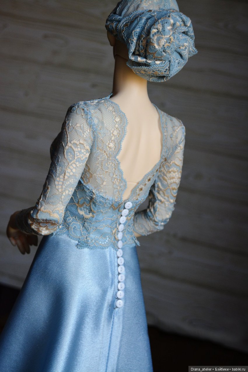 Красивое длинное платье на куклу БЖД Красивое длинное платье на куклу БЖД