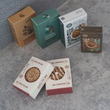 Набор коробочек-упаковок в масштабе 1:6