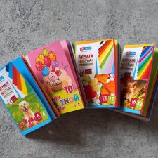 Цветная бумага в масштабе 1:6