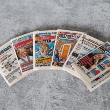 Набор газет в масштабе 1:6