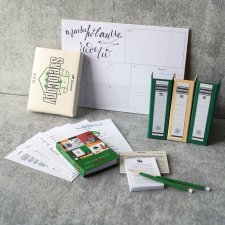 Зелёный офисный набор №3 (масштаб 1:6)