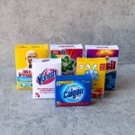 Набор коробочек "Бытовая химия" в масштабе 1:6