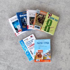 Учебники 8класс (в масштабе 1:6)