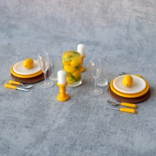 Сервировка с лимонами №1 (масштаб 1:6)