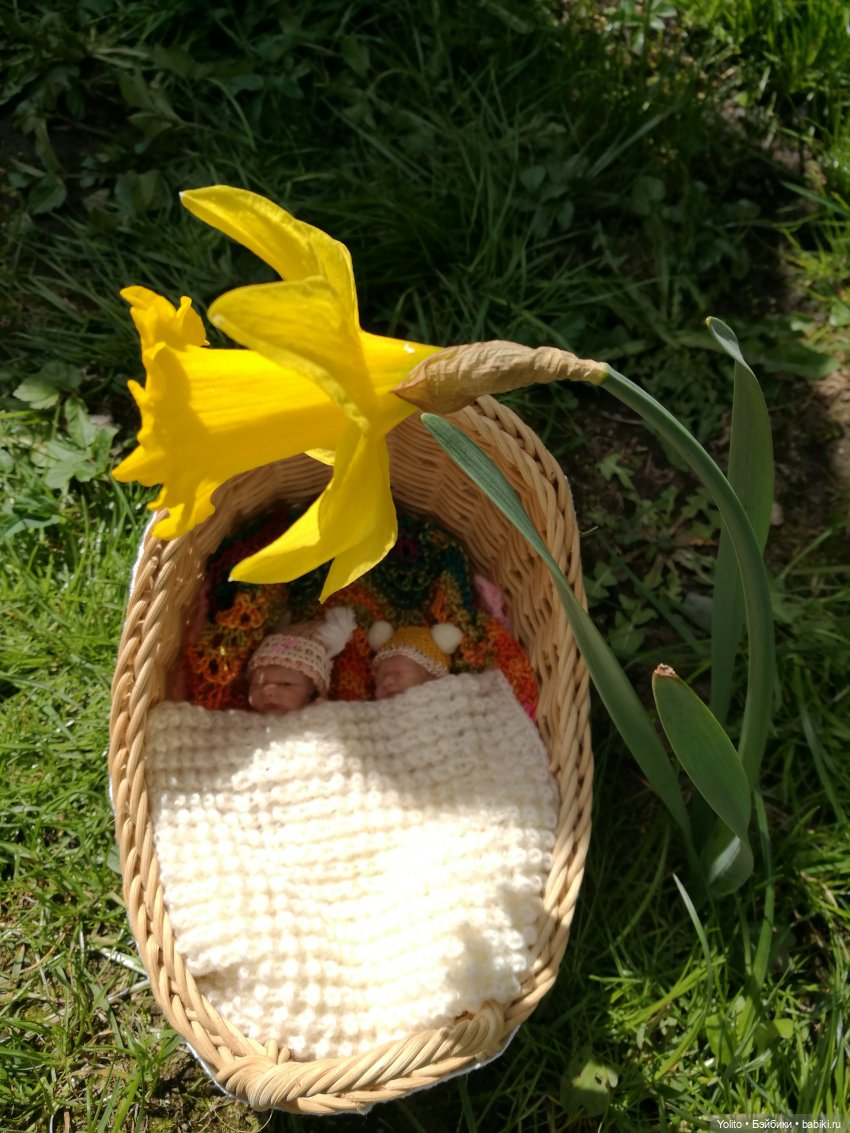 Весенние цветочки — Авторские миниатюрные куклы: лепка