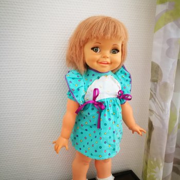 Волос у винтажки Ideal Giggles